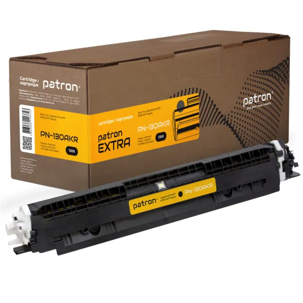 Тонер-картридж совместимый HP 130A (CF350A) черный Extra Patron (PN-130AKR)