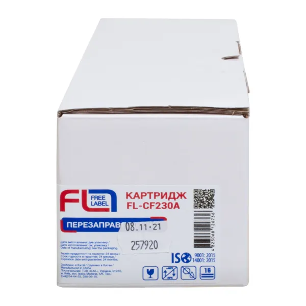 Тонер-картридж сумісний HP 30A (CF230A) Free Label (FL-CF230A) - Фото 2