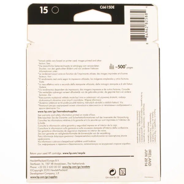 Картридж №15 чорний HP (C6615DE) - Фото 3