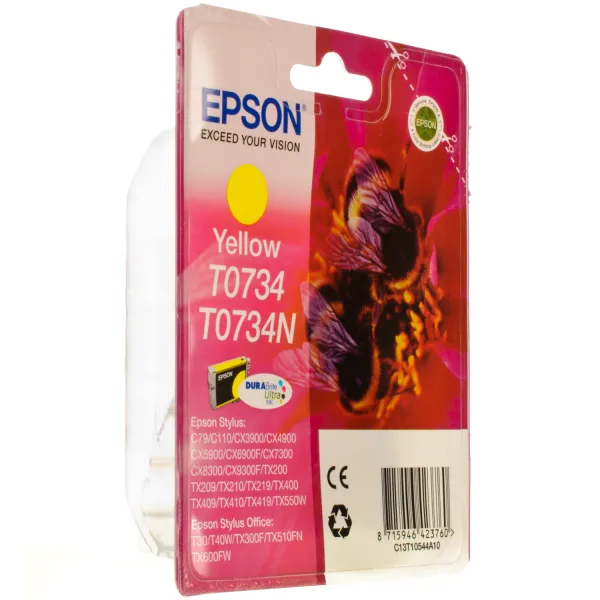 Картридж T0734/T1054 желтый Epson (C13T07344А10/C13T10544A10)