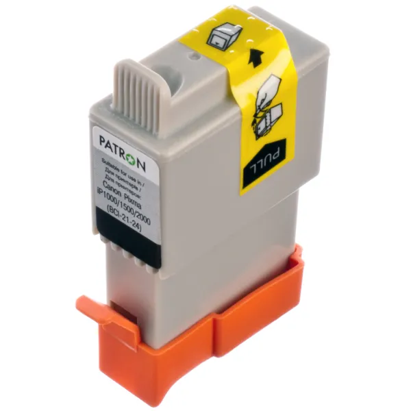 Картридж сумісний Canon BCI-21/BCI-24 (0954A002/6881A002) 225 арк, чорний Patron (PN-21/24BK) - Фото 3