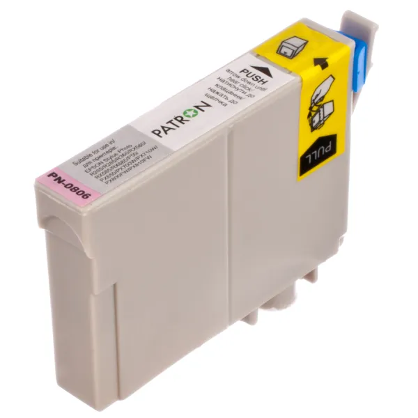 Картридж совместимый Epson T0806 (C13T08064010/C13T08064011) 620 стр, светло-пурпурный Patron (PN-0806) - Фото 2