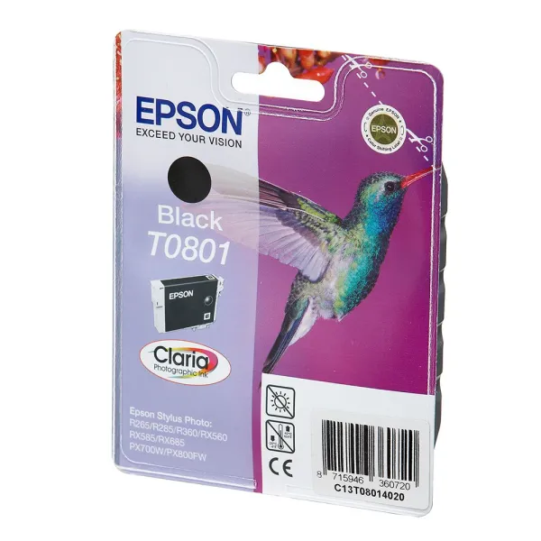Картридж T080140 черный Epson (C13T08014010/C13T08014011)