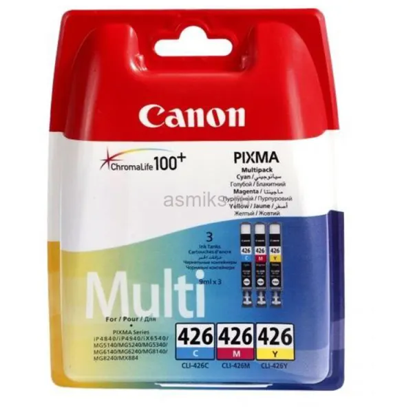 Комплект картриджей CLI-426 голубой, пурпурный, желтый Canon (4557B006)