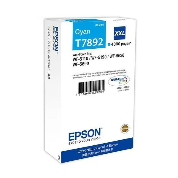 Картридж T789240 XXL голубой Epson (C13T789240)