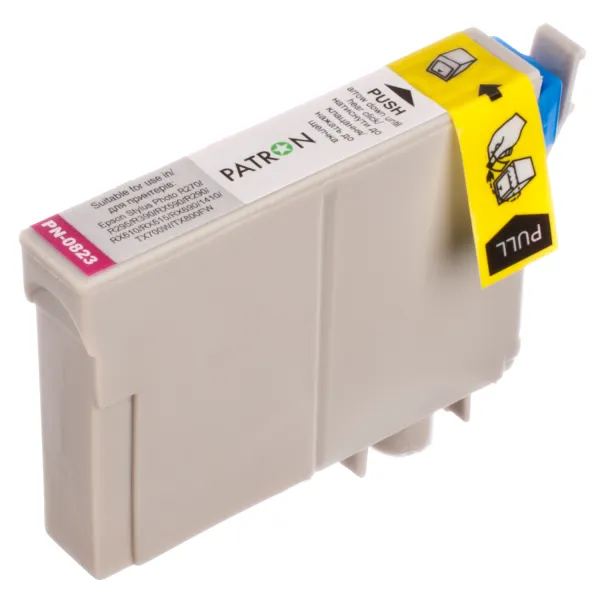 Картридж сумісний Epson T0813/T0823 XL (C13T11134A10/C13T11234A10) 460 арк, пурпуровий Patron (PN-0823) - Фото 4