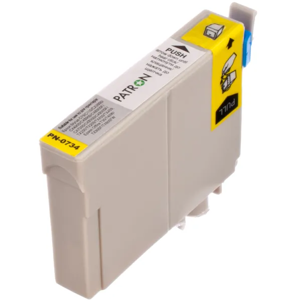 Картридж сумісний Epson T0734/T1054 360 арк, жовтий Patron (PN-0734) - Фото 4