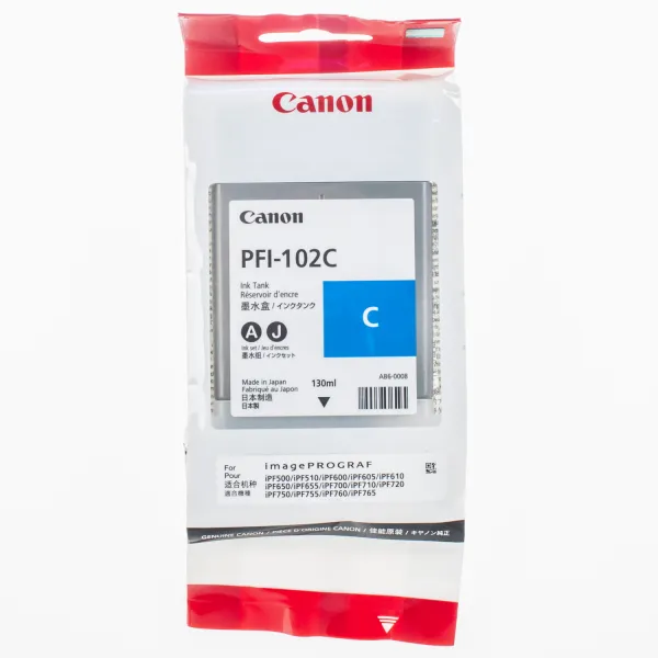 Картридж PFI-102 голубой Canon (0896B001)