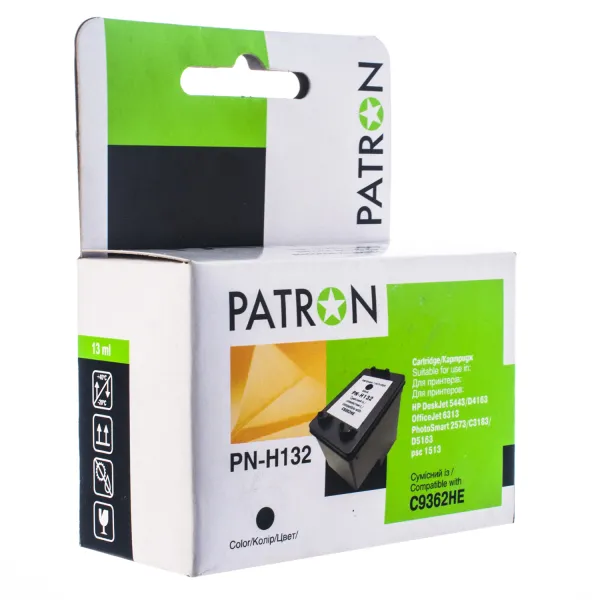 Картридж совместимый HP 132 (C9362HE) 220 стр, черный Patron (PN-H132)