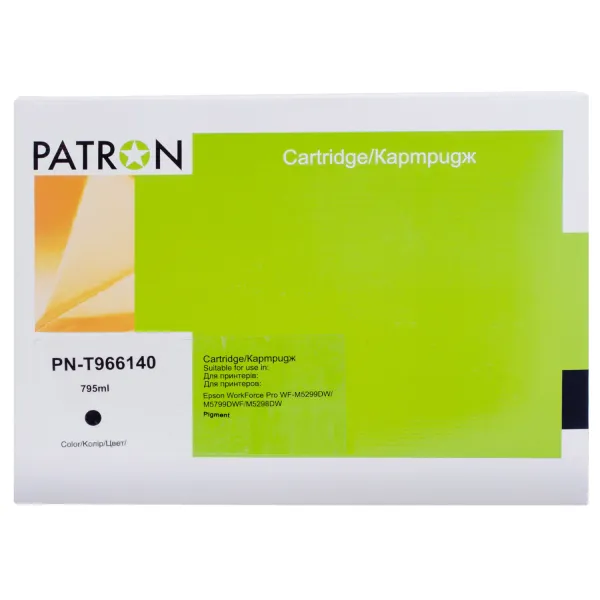 Картридж сумісний Epson T9661 XXL (C13T966140) 40K арк, чорний Patron (PN-T966140)