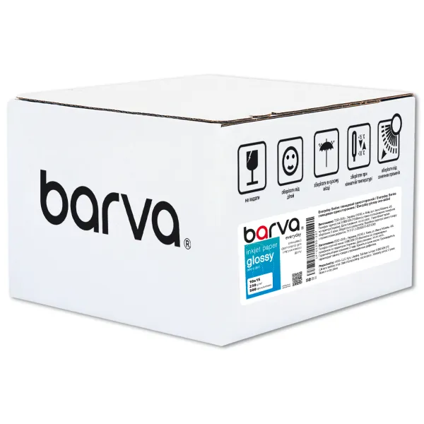 Фотобумага глянцевая 230 г/м2, 10x15 см, 500 л Everyday Barva (IP-CE230-227)
