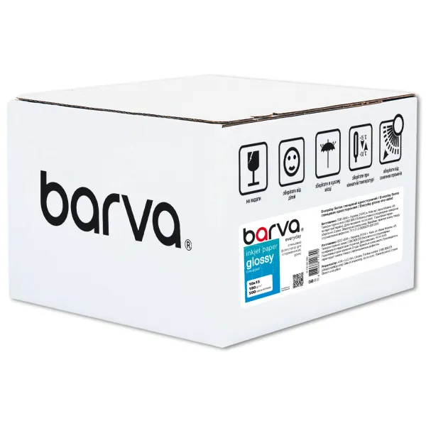 Фотобумага глянцевая 180 г/м2, 10x15 см, 500 л Everyday Barva (IP-CE180-289)