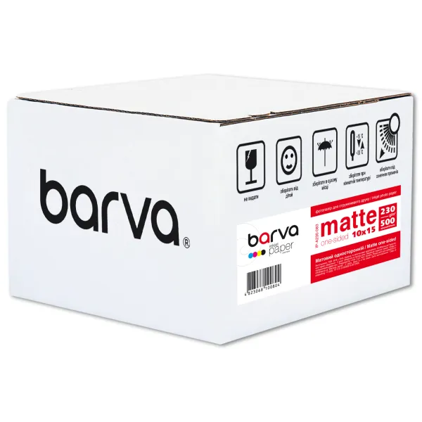 Фотобумага матовая 230 г/м2, 10x15 см, 500 л Original Barva (IP-A230-083)