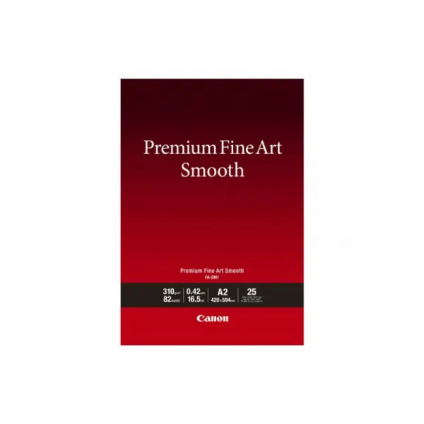 Фотобумага Premium Fine Art Paper Smooth 310 г/м2, A2, 25 л Canon (1711C006)