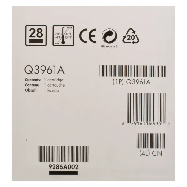 Картридж 122A голубой HP (Q3961A) - Фото 2