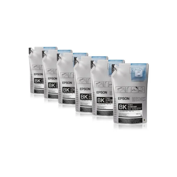 Комплект чорнил T741100 чорні, 6x1 л Epson (C13T741100)