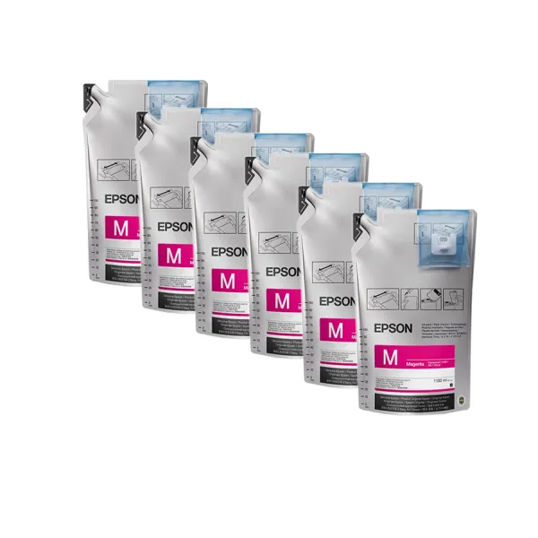 Чернила UltraChrome SC-F6300 1100мл x 6шт, пурпурные Epson (C13T46D340)