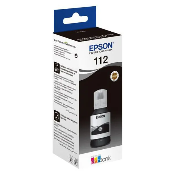 Чернила 112 BK 127 мл черные Epson (C13T06C14A)