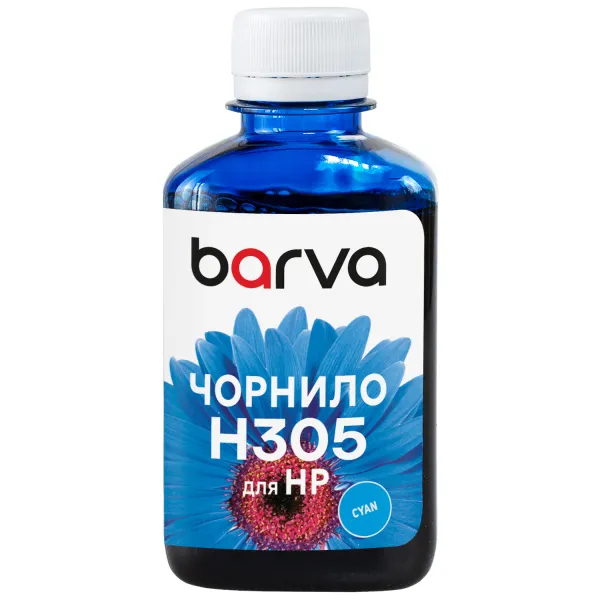 Чернила для HP 305 специальные 180 мл, водорастворимые, голубые Barva (H305-779)