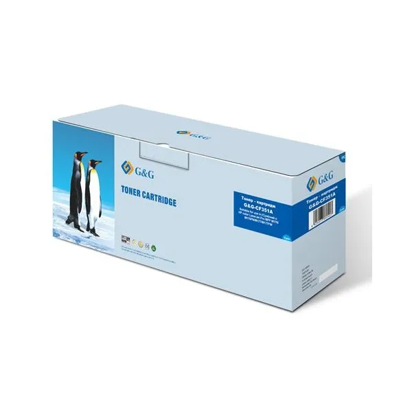 Тонер-картридж совместимый HP 130A (CF351A) голубой G&G (G&G-CF351A)