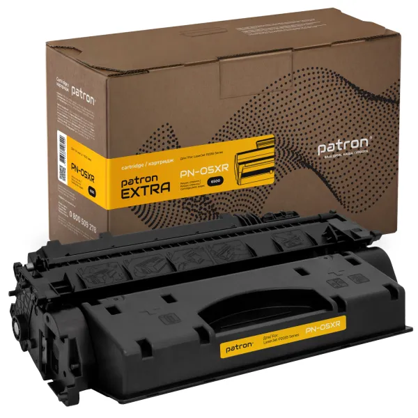 Картридж совместимый HP 05X (CE505X) Extra Patron (PN-05XR)
