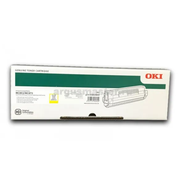 Тонер-картридж MC853/873 жовтий Oki (45862849/45862837)