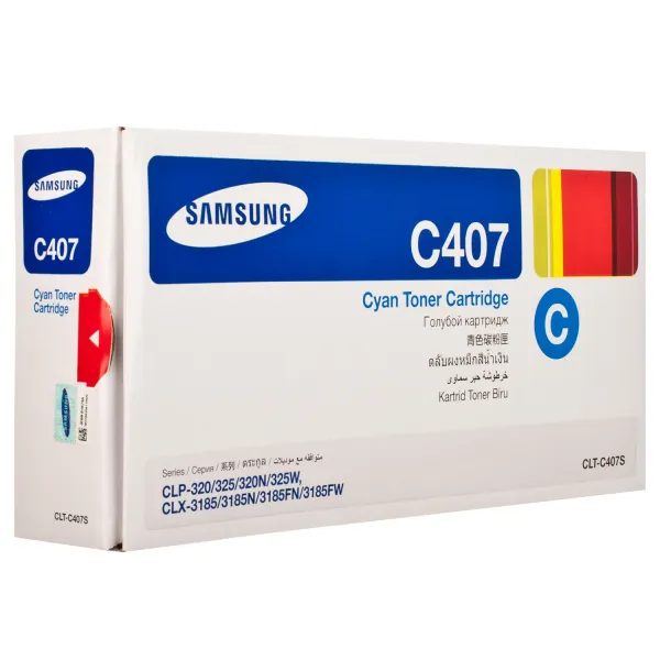 Тонер-картридж CLT-C407S блакитний Samsung (ST998A)