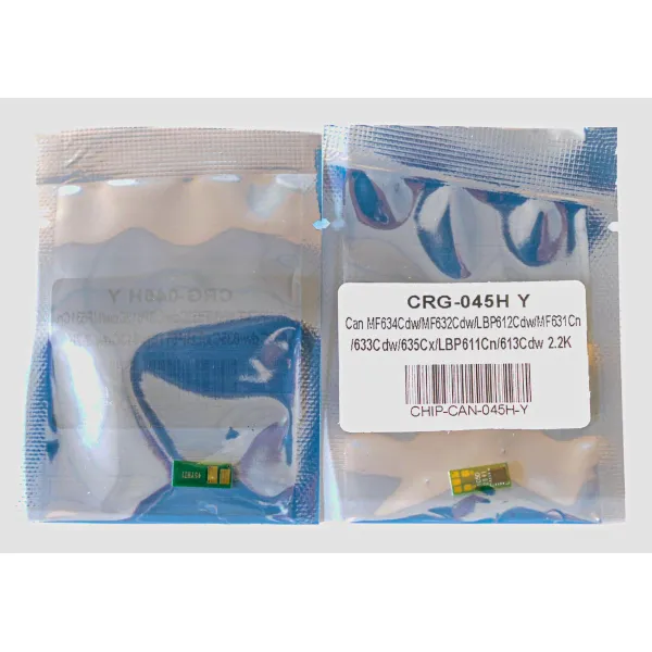 Чип Canon 045H 2,2K, желтый Everprint (CHIP-CAN-045H-Y) - Фото 2