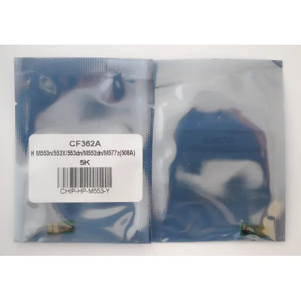 Чип HP CLJ M553, CF362A 5K, желтый Everprint (CHIP-HP-M553-Y) - Фото 2