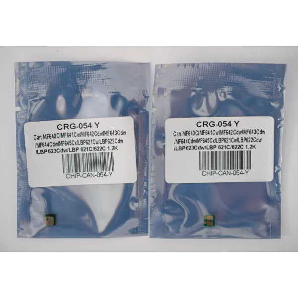 Чип Canon 054 1,2K, желтый Everprint (CHIP-CAN-054-Y) - Фото 2