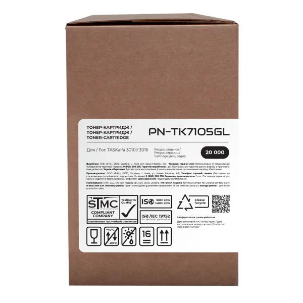 Тонер-картридж совместимый Kyocera Mita TK-7105 Green Label Patron (PN-TK7105GL) - Фото 2