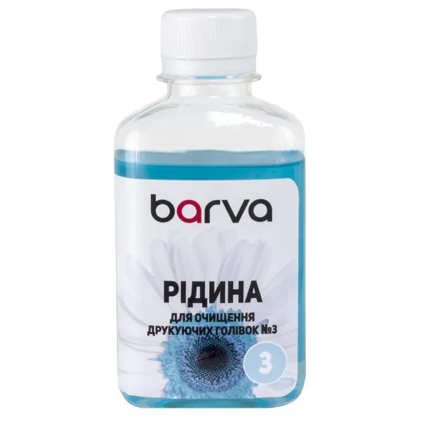 Жидкость для промывки печатающих головок Brother/Canon/Epson/HP/Lexmark №3 с пигментными чернилами 180 мл Barva (F5-020)