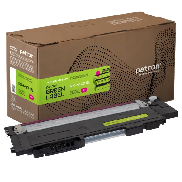 Тонер-картридж совместимый Samsung CLT-M404S пурпурный Green Label Patron (PN-M404GL)