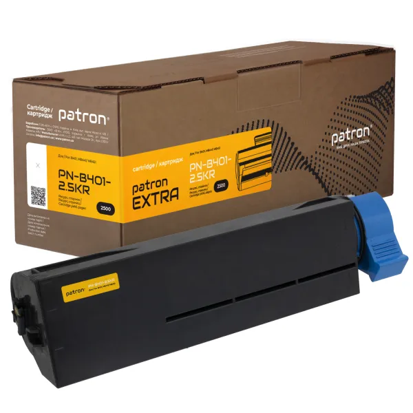 Тонер-картридж сумісний Oki 44992404 (B401) 2,5K Extra Patron (PN-B401-2.5KR)