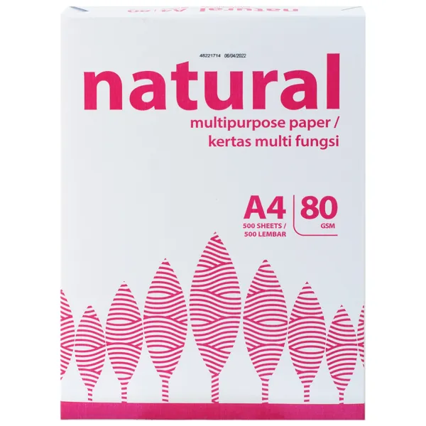 Бумага офисная A4, 80 г/м2, 500 л, Класс В, IK Natural (IK-NAT-80A4)
