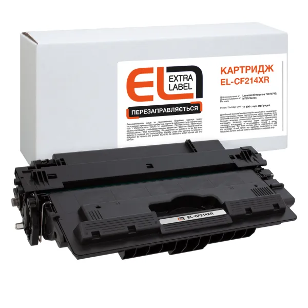 Картридж совместимый HP 14X (CF214X) Extra Label (EL-CF214XR)