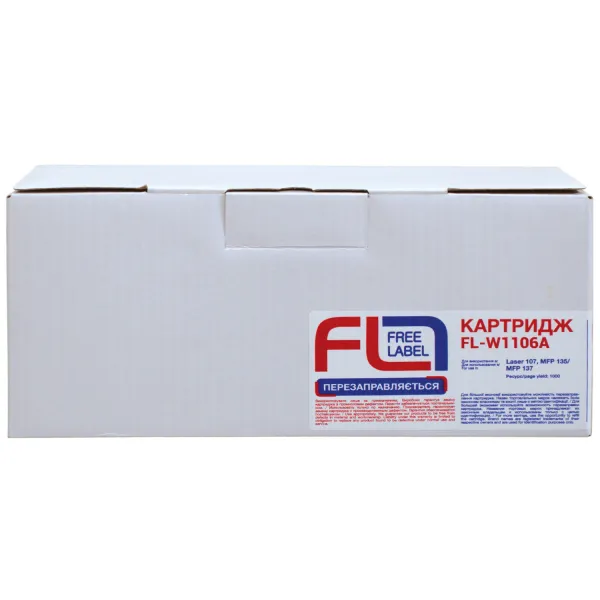 Картридж сумісний HP 106A (W1106A) Free Label (FL-W1106A) - Фото 3