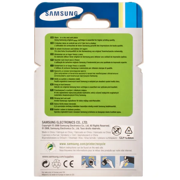 Тонер-картридж CLP-Y300A жовтий Samsung (CLP-Y300A/ELS) - Фото 3