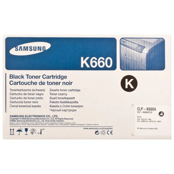Тонер-картридж CLP-K660A черный Samsung - Фото 3
