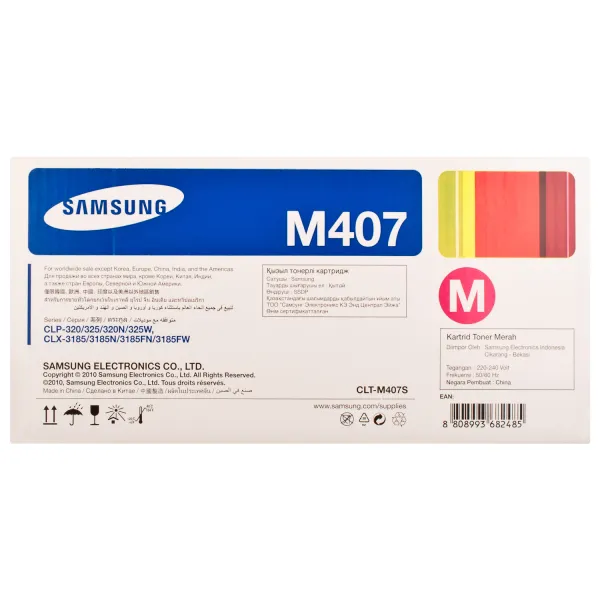Тонер-картридж CLT-M407S пурпуровий Samsung (SU266A) - Фото 4