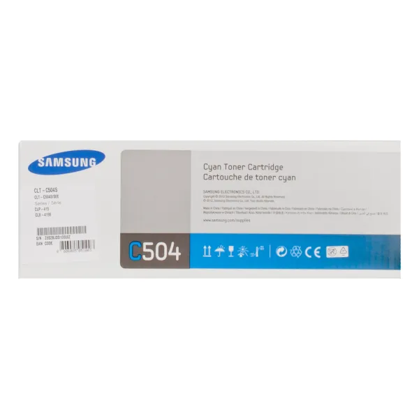 Тонер-картридж CLT-C504S голубой Samsung - Фото 4