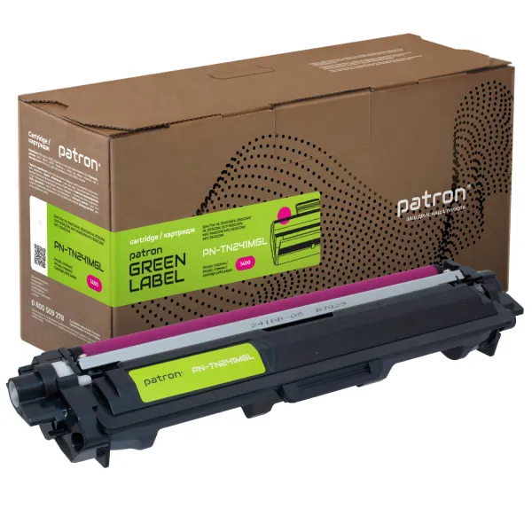 Тонер-картридж совместимый Brother TN-241M, пурпурный Green Label Patron (PN-TN241MGL)