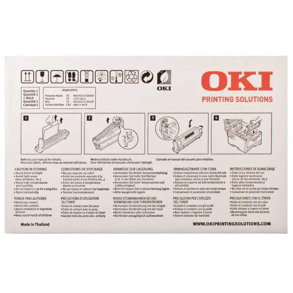 Драм-картридж C3200 голубой Oki (42126664) - Фото 3