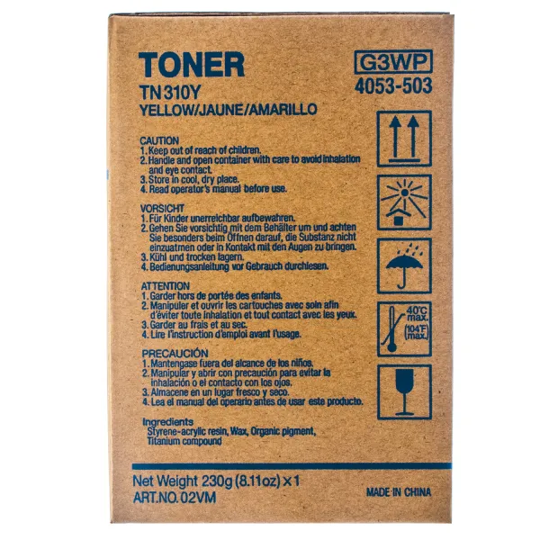 Тонер-картридж TN-310Y желтый Konica Minolta (4053503) - Фото 3