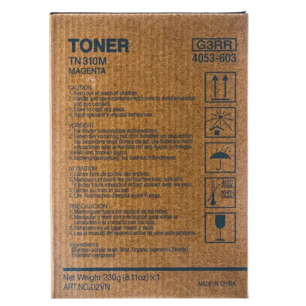Тонер-картридж TN-310M пурпуровий Konica Minolta (4053603) - Фото 2
