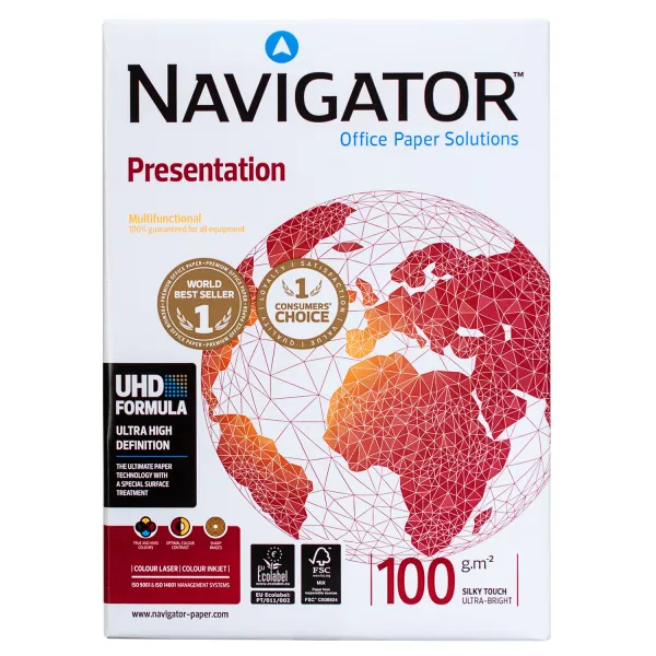 Бумага офисная А4, 100 г/м2, 500 л, класс А Navigator (530232)