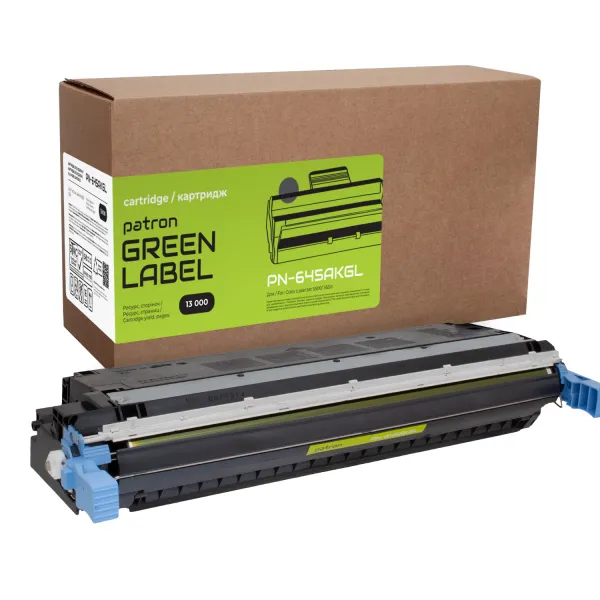Картридж совместимый HP 645A (C9730A) черный Green Label Patron (PN-645AKGL)