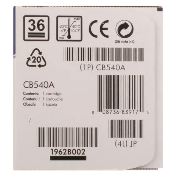 Картридж 125A черный HP (CB540A) - Фото 3