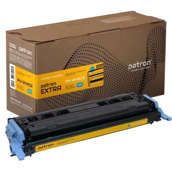 Картридж сумісний HP 124A (Q6001A) блакитний Extra Patron (PN-124ACR)