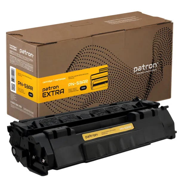 Картридж совместимый HP 53A (Q7553A) Extra Patron (PN-53AR)